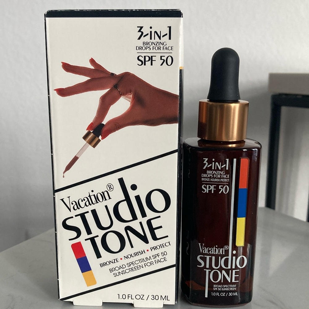 Vacation Studio Tone SPF 50 Bronzing Drops for Face